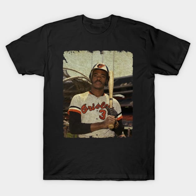 Eddie Murray in Baltimore Orioles, 1977 T-Shirt by PESTA PORA